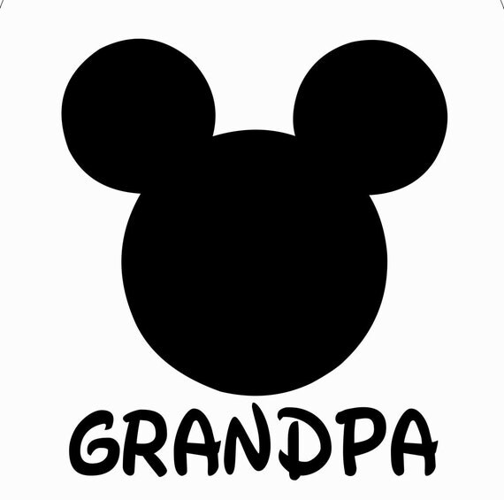Download Mickey Mouse Grandpa SVG JPEG instant digital file ...