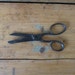 Vintage sewing scissors, Antique sewing scissors, Black sewing scissors, Early scissors, Made in USA, Made in America, Antique scissors Old