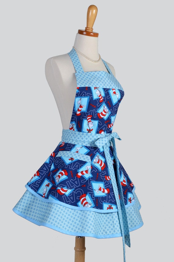 Ruffled Retro Womens Aprons Cute Full Vintage Kitchen 