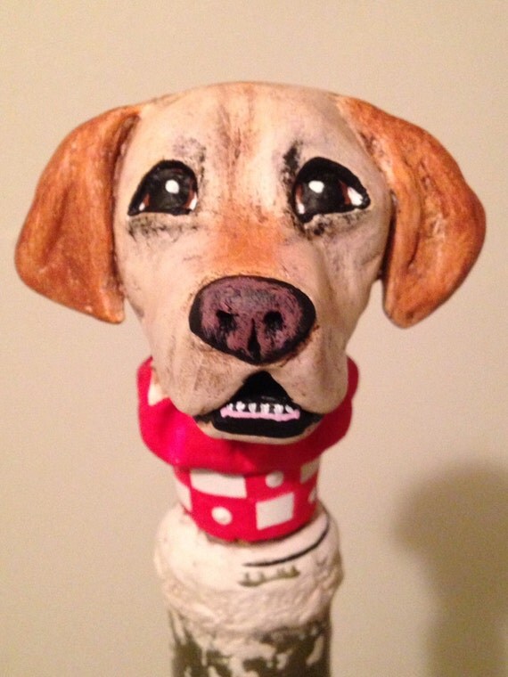 Customize Your Dog Wine Stopper IV by WolfsFolkArt on Etsy