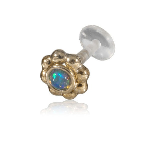 14K Gold Filled Tragus Stud Tragus earrings Gold by Tribulondon