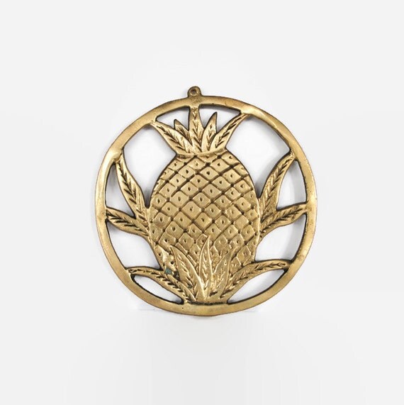 Vintage Brass Pineapple Trivet