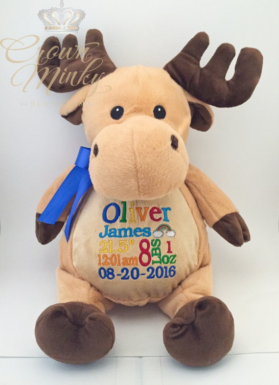 birth stat stuffed animal