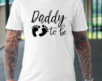 Daddy to be- dad pregnancy announcement shirt- Pregnancy announcement - New dad announcement- Trendy daddy- Hipster dad- Fathers day tshirt
