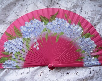 hand painted spanish fan FREE SHIPPING