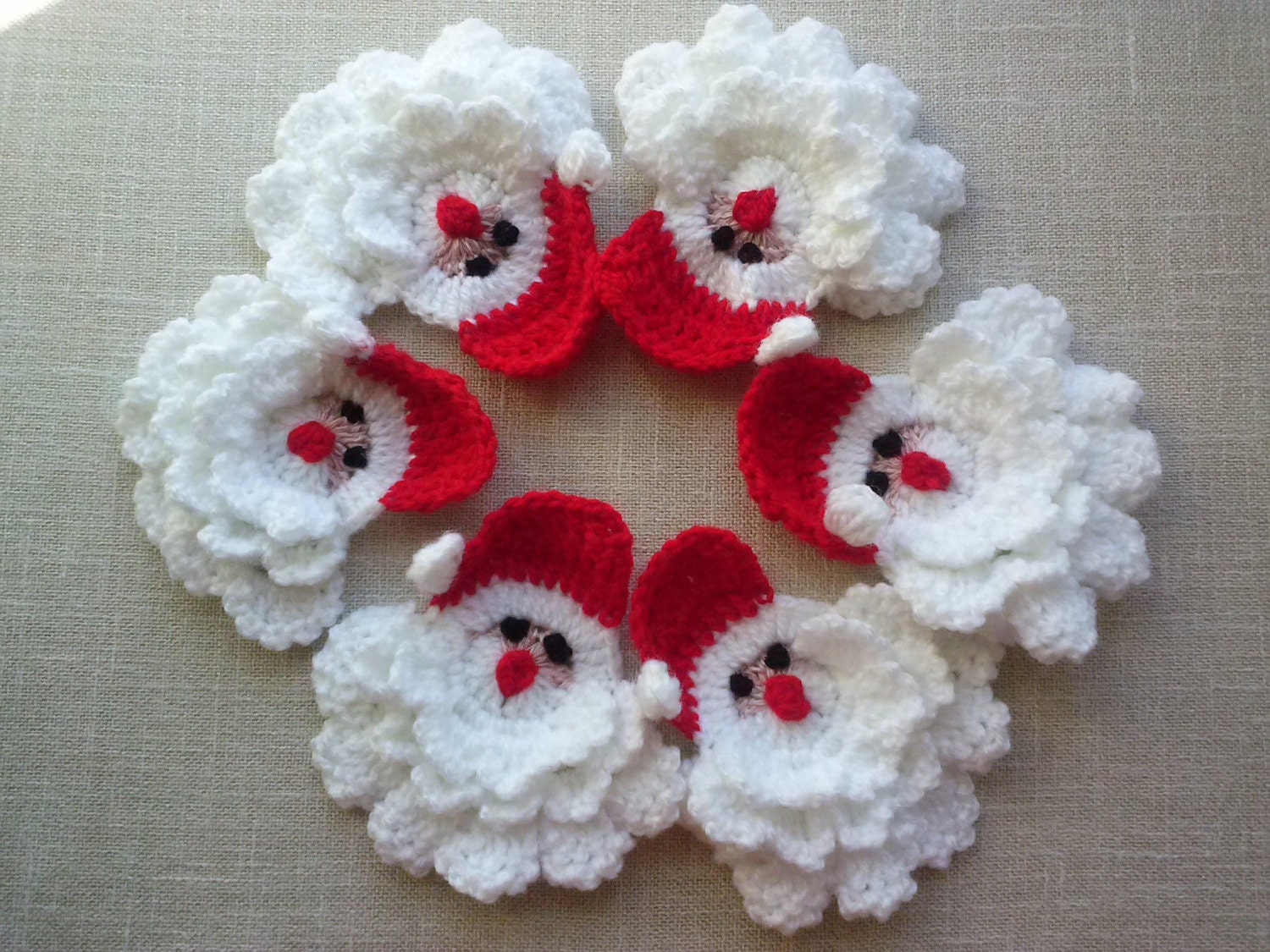 Crocheted Christmas gnome Crochet Christmas Decoration Set