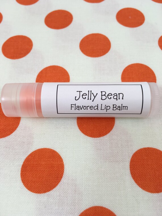 Jelly Bean Lip Balm Candy Flavored Chapstick Red Chap by SoapArt