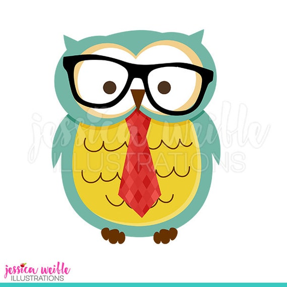 clip art owl with glasses - photo #16