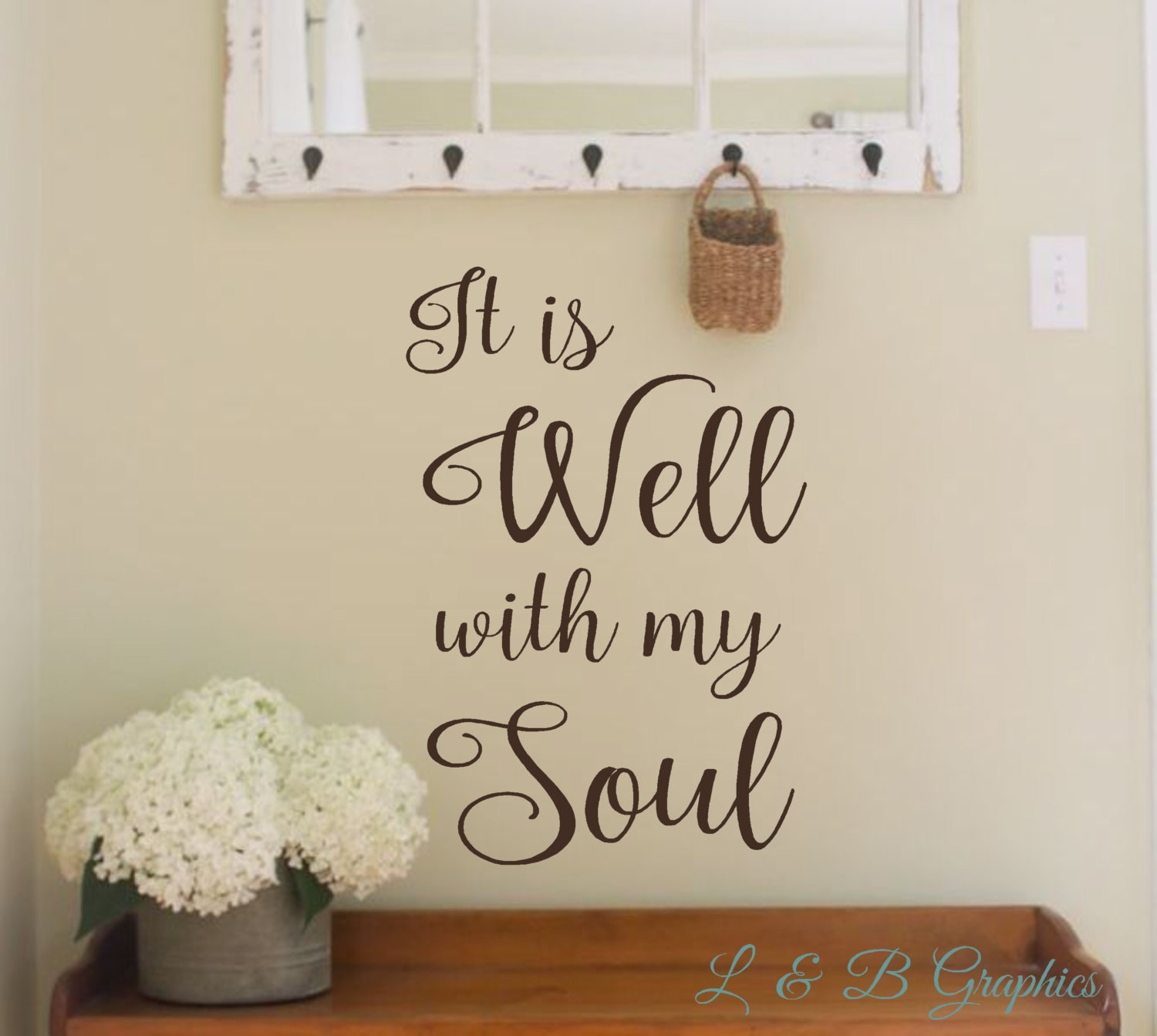 It is Well with my Soul 2 Vinyl Wall Decal Song Wall