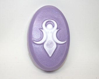Goddess Soap Bar - triple goddess, pagan, wiccan, earth religion, solstice, equinox, yule, moon, moon goddess, housewarming