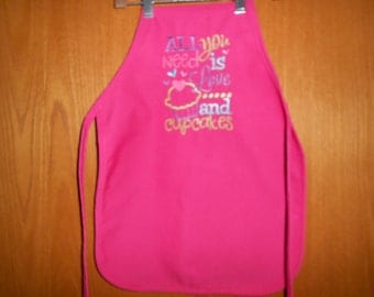 All you need is Love and Cupcakes Child's Apron