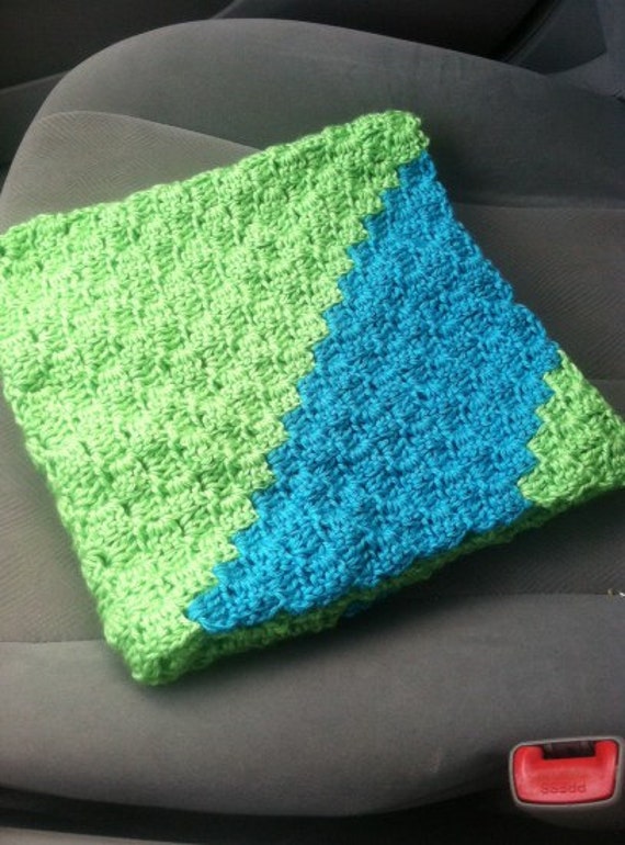 Sideways Box Stitch Afghan Crochet Pattern