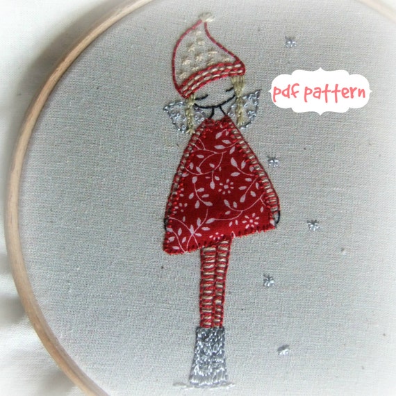 winter fairy embroidery pattern pdf