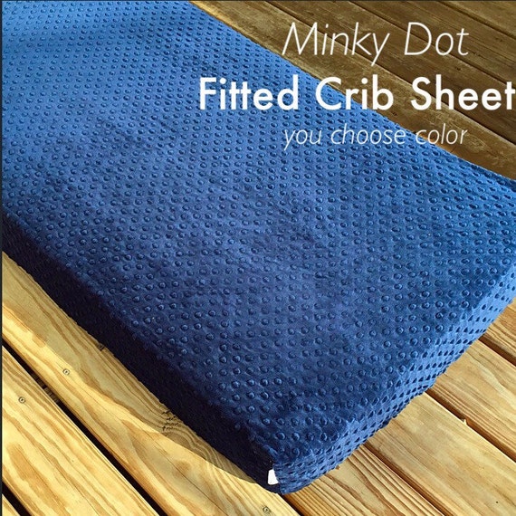 Minky Dot Fitted Crib Sheet YOU PICK from by sweetheartnsunshine