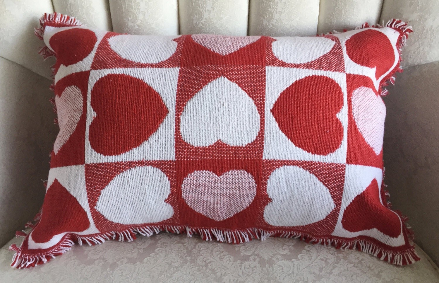 VALENTINE'S DAY TAPESTRY Pillow Hearts galore 13x18