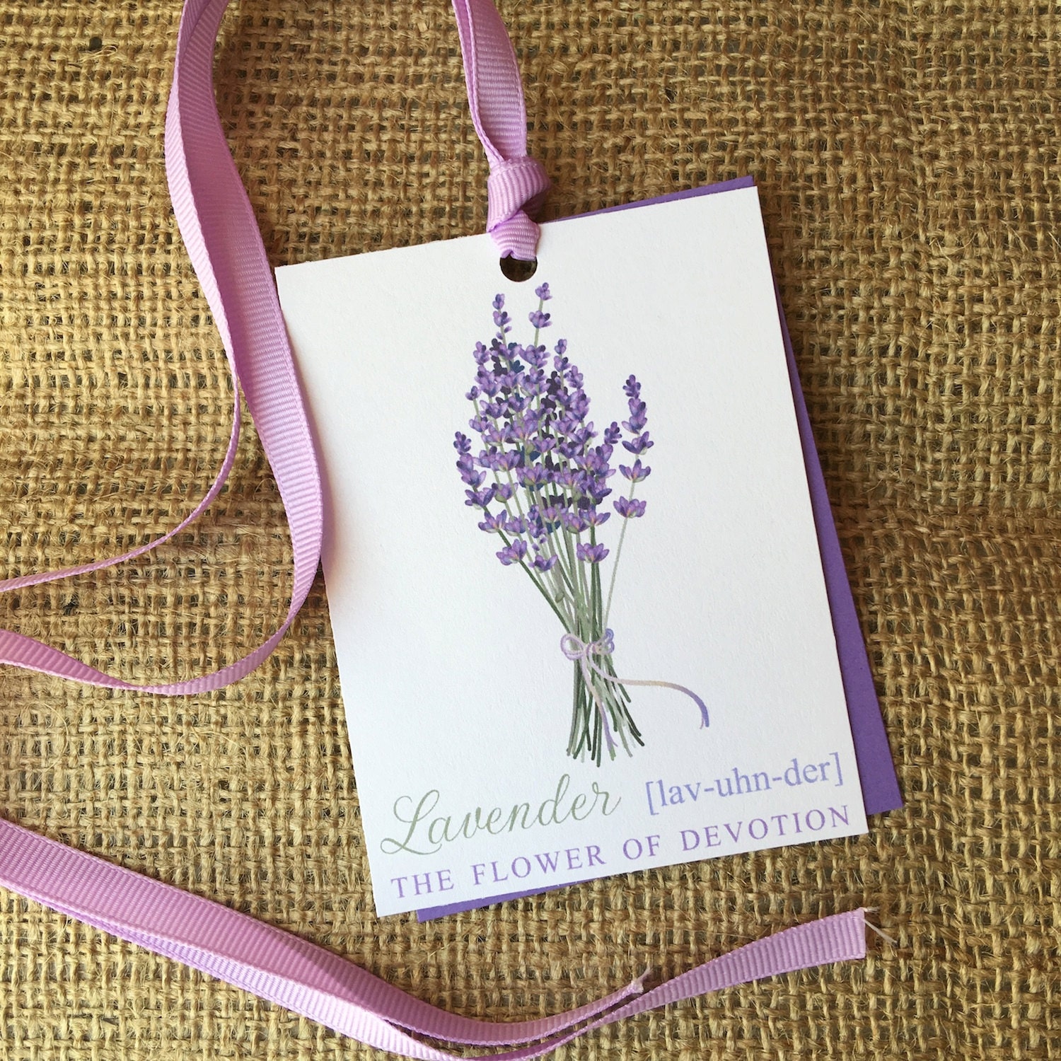 Lavender Flower Gift Tags Lavender Favor Tags Party Favors