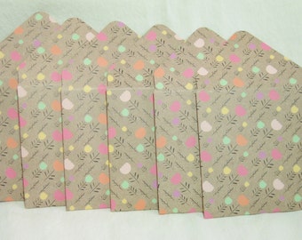 Floral Mini Envelopes, Mini Envelopes, Mine Note Cards, Tulips