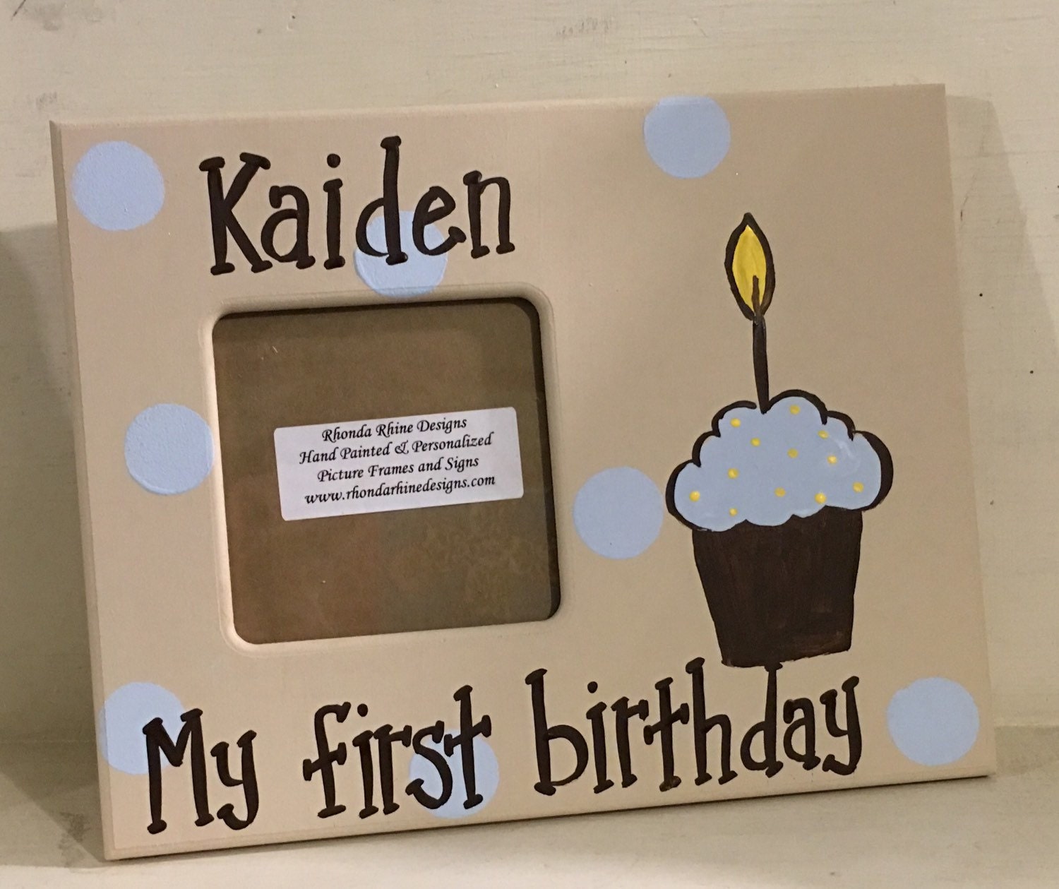 Boy First Birthday Frame