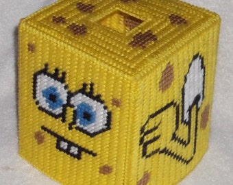 Sponge Bob Tissue Box Cover Plastic Canvas Pattern