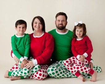 Personalized Family Christmas Pajama Set, Custom Family PJs, Matching Family Christmas Pajamas, Christmas Pajamas, Matching Christmas PJs