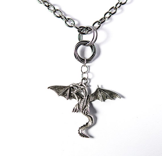 Men's dragon necklace