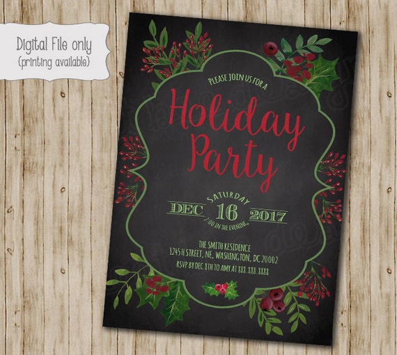 Christmas Party Invitation Christmas Party Invites Holiday