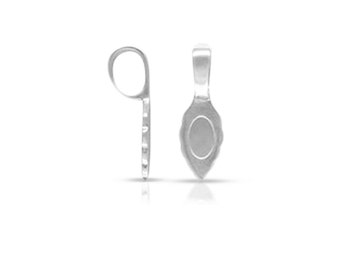 Sterling Silver Glue on Pendant Bail 15.9x6.2mm - 1pc (6260)/1