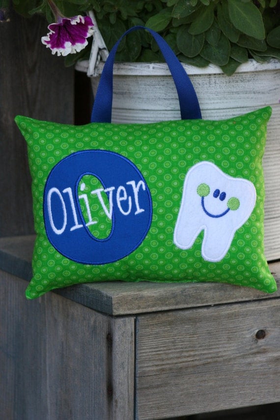 Tooth fairy pillow for boys personalized
