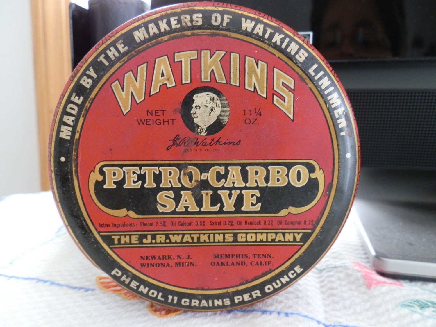 Vintage Watkins PetroCarbo Salve