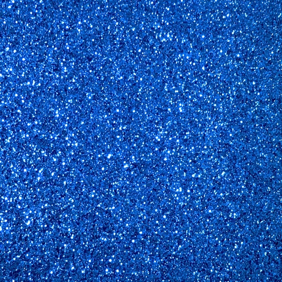 Royal Blue Fine Glitter Fabric SHEET 25cm x 30cm