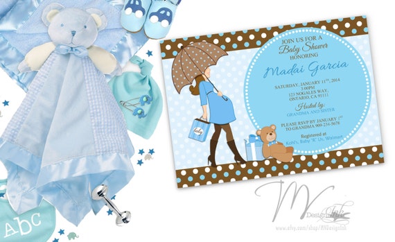 shower invitation gift only baby cards wording Shower Baby Baby Invitations Bear Mom To Invitations, Teddy Be Shower