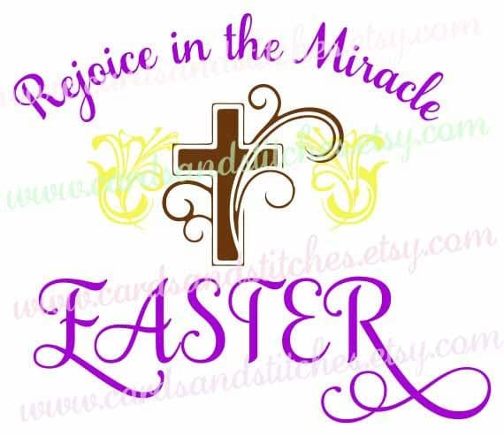 Download Easter Cross SVG Religious Easter SVG Digital Cutting File