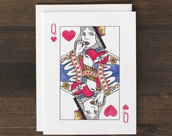 Funny Valentine's Card Queen of Hearts