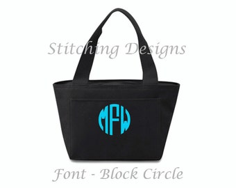 Personalized Cooler, Lunchbox, Insulated Lunch bag, Insulated lunch tote - 20 Colors Available