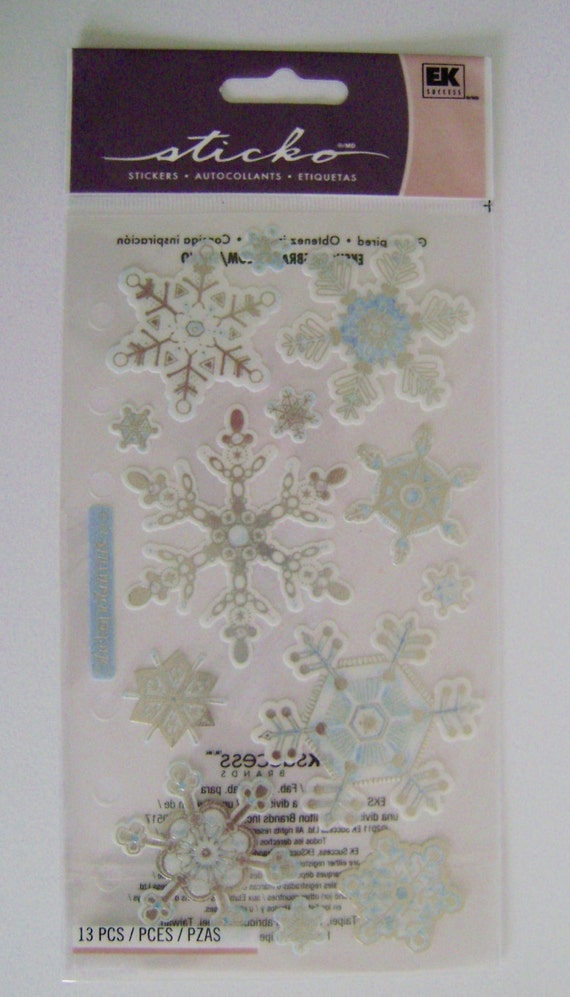 sticko vellum snowflake stickers sticko vellum snowflake stickers
