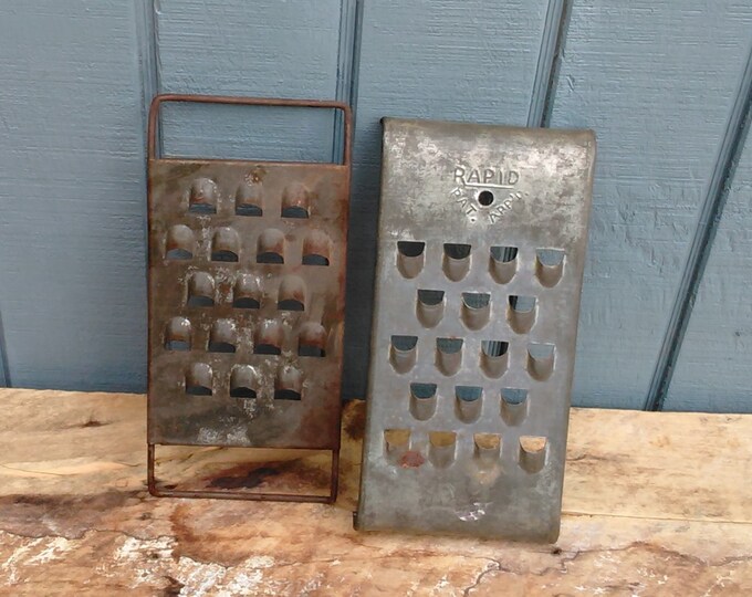 Vintage Graters - Farmhouse Graters - Metal Graters - Cheese Graters