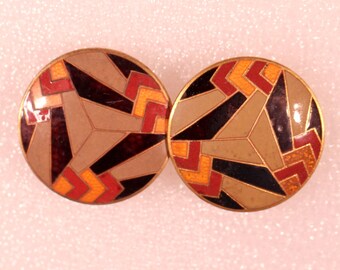 Original 1920's / 1930's Art Deco Buckle - In Silver and Black Glass with Deco Shaping