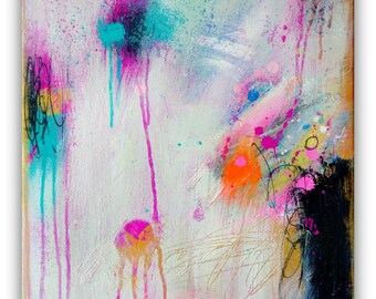 Abstract Art Abstract painting Acrylic Painting Modern Painting Original Contemporary Art on canvas 16x20 inch by Heroux Contemporary Art