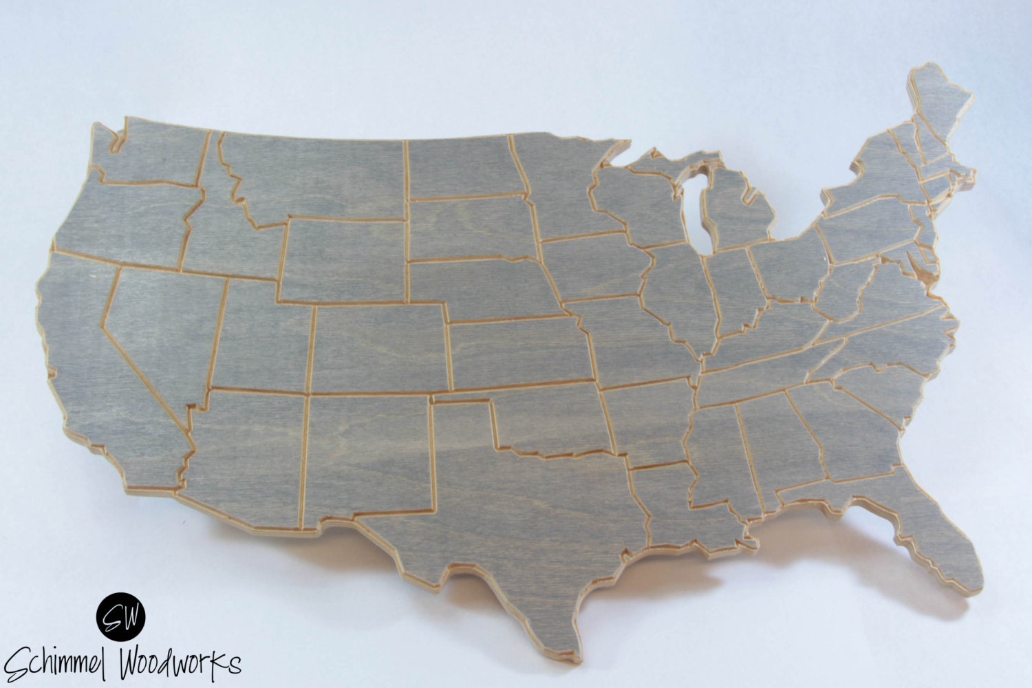 Large United States of America wall art. USA wall decor. of