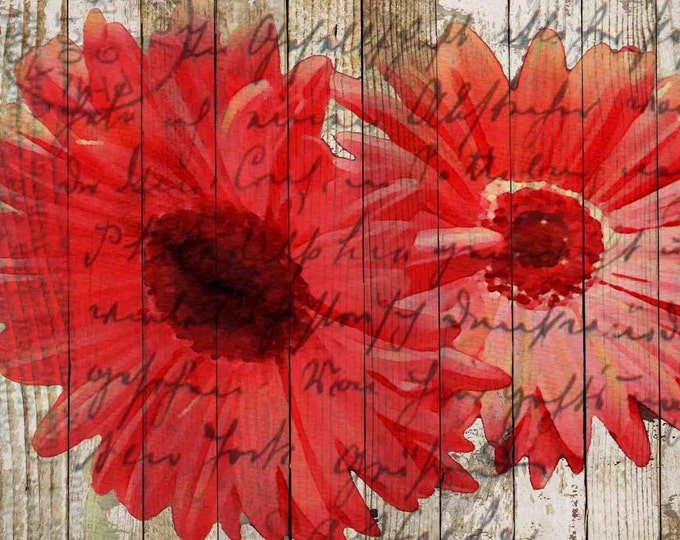 Red flowers. Canvas Print by Irena Orlov 24" x 36"