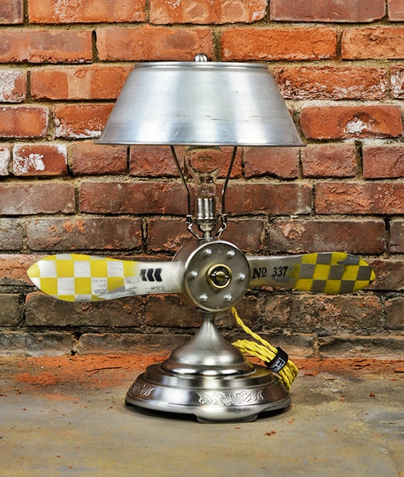 Items similar to Aviation Lamp Table Light Airplane Propeller