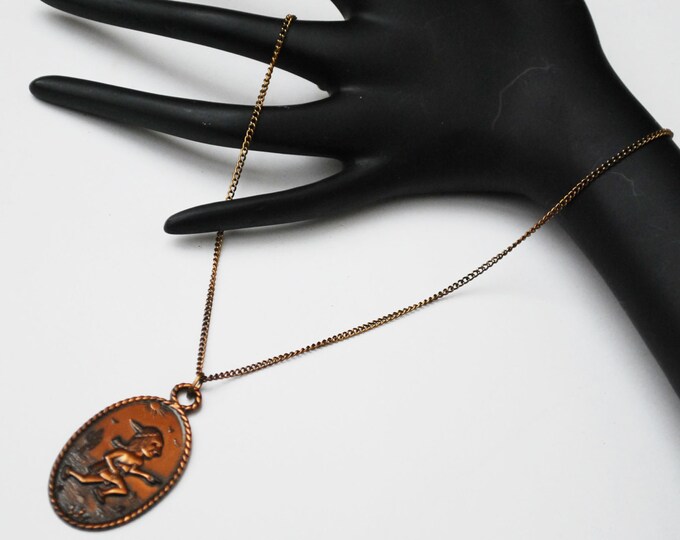 Copper pendant necklace - tribal Southwest Indian - Native American running -Bell Trading Post Company