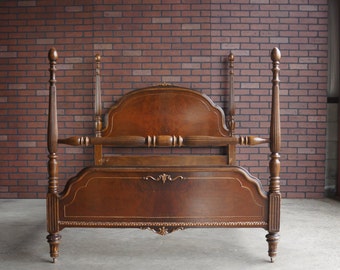 Antique Bed / Vintage Bed / Full Bed / Double Bed / Shabby Cottage Chic Bed / 1920-1930's era ~ Paint To Order