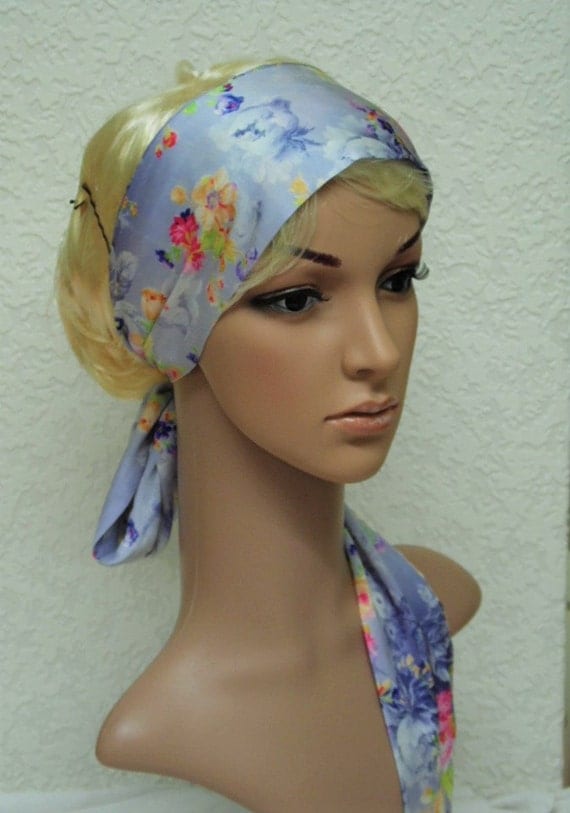 Hair wraps with scarves long hair