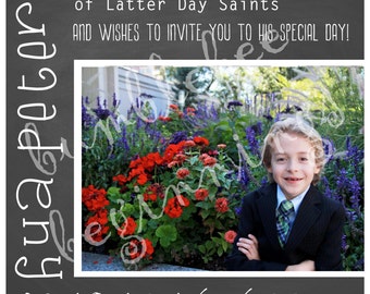 LDS Baptism Invitation