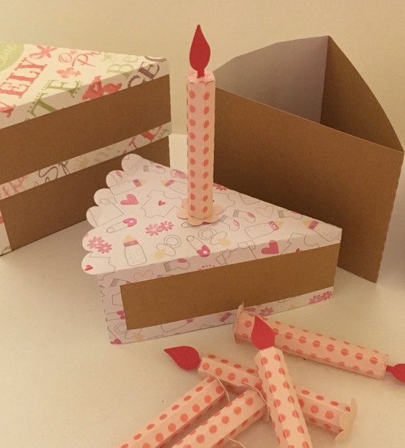 Cake Candy Surprise Box with Candle