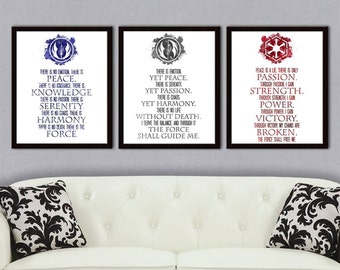 Jedi Code - Sith Code - Grey Jedi Code Star Wars Poster Set