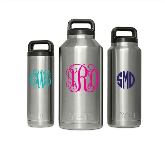Custom Yeti Water Bottle Monogram Yeti Bottle Monogram