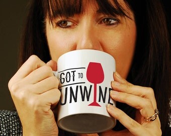 Got To Un Wined Personalised Mug-Relaxation Gift-Gift for Friend-Mug for Her-Gift for Wine Lovers-Wine Lovers-Gift for Relaxiong-Retirement