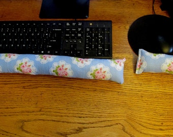 Blue Rose Wrist Rest, Keyboard Wrist Rest, Mouse Wrist Supports